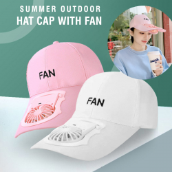 USB Charging Fan Baseball Cap Letters Embroidery Outdoor Sunscreen Sport Mini Cooler 3 Speed Adjustable Trucker Dad Hat, 0412